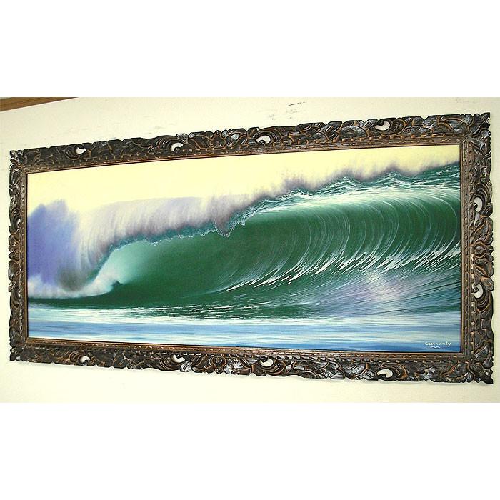 バリアート絵画 特大 横 『Big Wave』 Windy Special Order作品 [額横