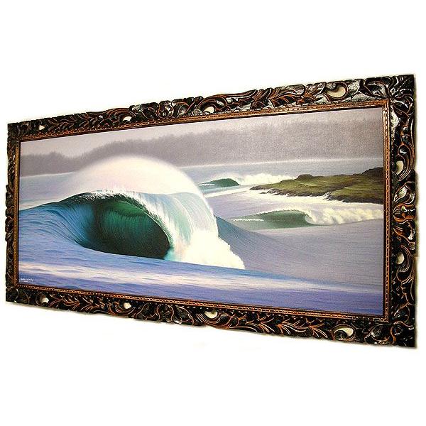 バリアート絵画 特大 横 『Moonlight Big Wave』 Windy Special Order 
