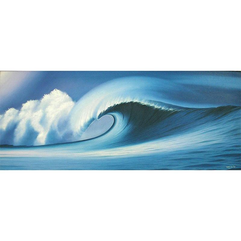 バリアート絵画 特大 横 『Moonlight Big Wave』 Windy Special Order