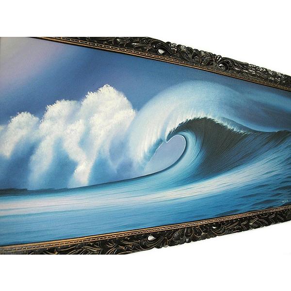 バリアート絵画 特大 横 『Moonlight Big Wave』 Windy Special Order