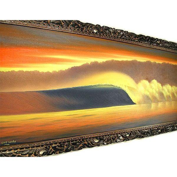 バリアート絵画 特大 横 『Big Wave in Sunset』 Windy Special Order