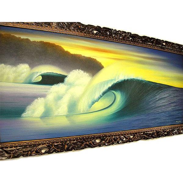 バリアート絵画 特大 横 『Big Wave in Sunset』 Windy Special Order