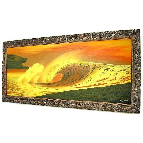 バリアート絵画 特大 横 『Big Wave in Sunset』 Windy Special Order