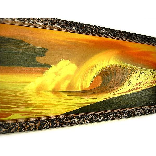 バリアート絵画 特大 横 『Big Wave in Sunset』 Windy Special Order
