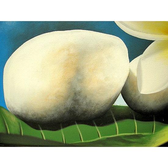 stones』　ホワイト　額横約73ｃｍｘ63ｃｍ おしゃれな アジアンインテリア 【島戸】 お花の絵 アジアン雑貨
