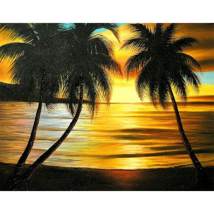 M Santo 椰子の木とサンセットビーチ バリアート 絵画 L 横 額横約63cmｘ縦53 5cm 風景画 おしゃれな 壁掛け インテリア エスニック アジアン バリ Wptq アジアン雑貨アンカサ 通販 Yahoo ショッピング