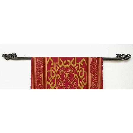 イカット ハンガー 木彫り バリ雑貨 アジアン雑貨 イカットハンガー シングル ブラック 80cm 木彫り アジアン雑貨 バリ