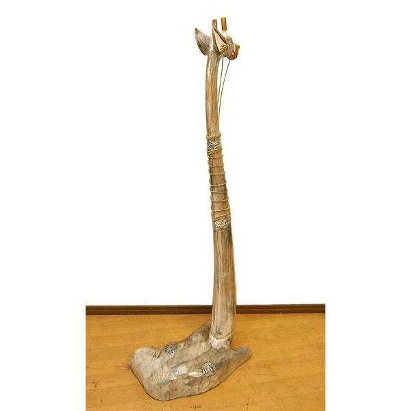 座ったキリン君 Lサイズ H.100cm アジアン雑貨 バリ タイ エスニック