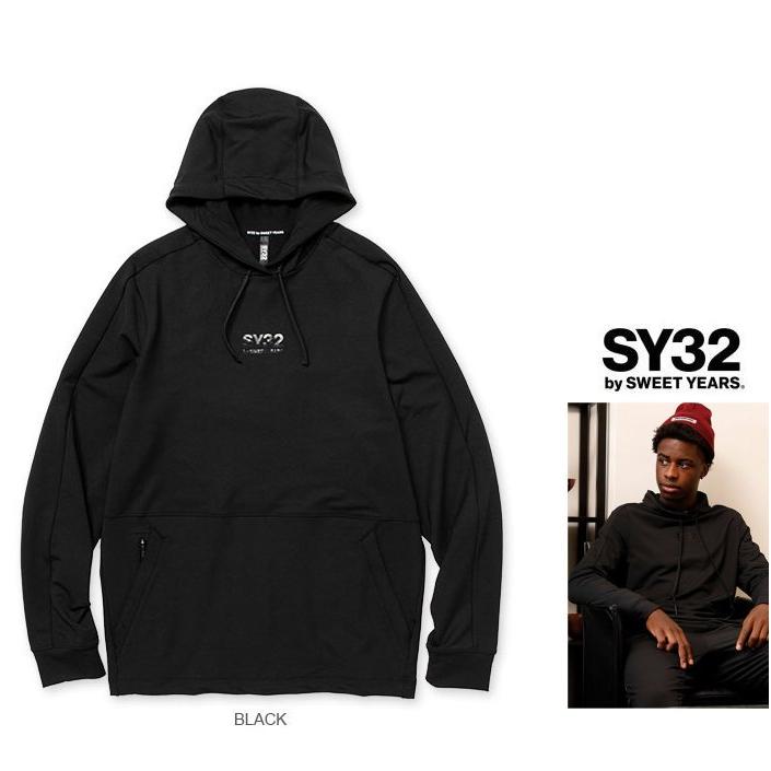 SY32 by SWEET YEARS 11515 MODAL SWEAT HOODIE モダール ロゴ