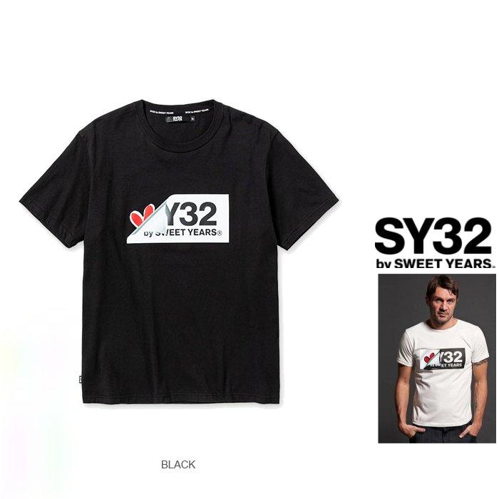 SY32 by SWEET YEARS 13031J TURN OVER BOX LOGO TEE ターンオーバー ボックスロゴ Tシャツ color:全4色｜angland｜05