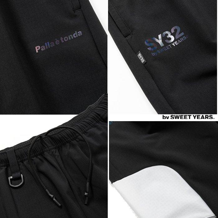 SY32 by SWEET YEARS 13220 3D TAPE AUTHENTIC PANT アスレチックス ZIP PANTS color:NAVY(ネイビー)