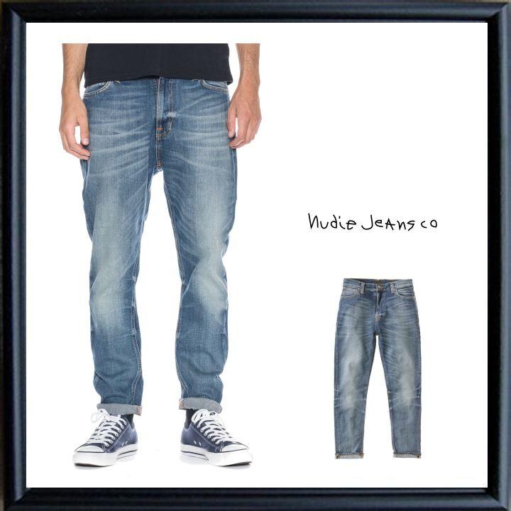 Nudie Jeans(ヌーディ-ジーンズ) BRUTE KNUT レングズ30L テーパードスリム Color:DAKOTA BLUE
