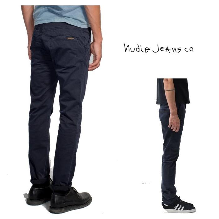 Nudie Jeans(SLIM ADAM) スリムFIT チノパンツ　color：818 DARK MIDNIGHT(ネイビー)｜angland｜03