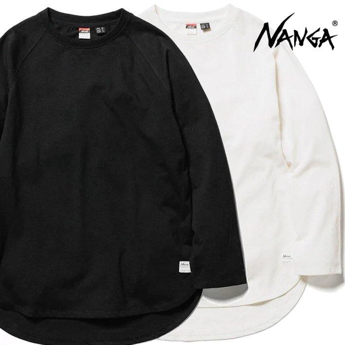 NANGA(ナンガ) ユニセックス ECO HYBRID RAGLAN SLEEVE TUNIC TEE ラグランスリーブ チュニック Tシャツ Color：WHT(ホワイト) BLK(ブラック)｜angland｜02