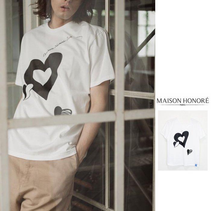 MAISON HONORE（メゾンオノレ） UNISEX 『Ambroise T-shirt HEART 