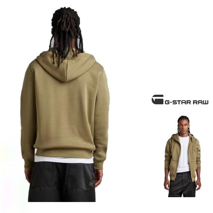 G-STAR RAW(ジースターロウ) Premium Core Hooded Zip Sweater フーデット ZIP パーカー Color：SMOKE OLIVE(スモーク オリーブ)｜angland｜03