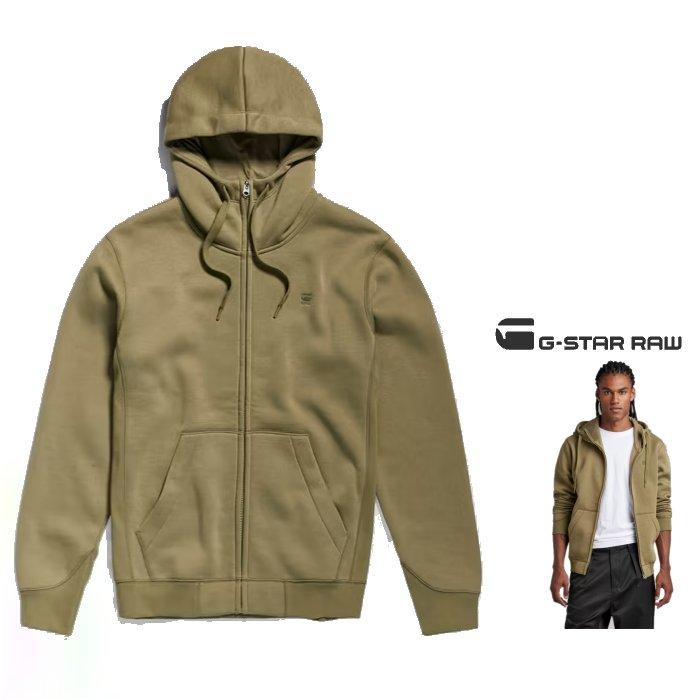 G-STAR RAW(ジースターロウ) Premium Core Hooded Zip Sweater フーデット ZIP パーカー Color：SMOKE OLIVE(スモーク オリーブ)｜angland｜05