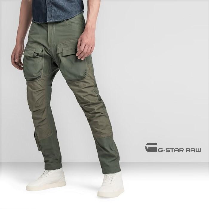 G-STAR RAW(ジースターロー) 3D Regular Tapered Cargo Pants レギュラー テーパードフィット カーゴパンツ  color：SMOKE OLIVE(スモークオリーブ)
