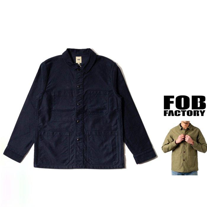 FOB FACTORY F2373 フレンチ モールスキンJKT ネイビー LL FOB FACTORY（エフオービーファクトリー） F2373 FRENCH MOLESKIN JKT