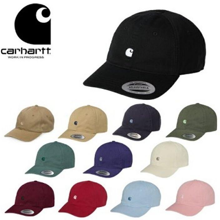 Carhartt(カーハート) MADISON LOGO CAP ロゴキャップ color：BLACK・Dark Navy・Hemlock Green・Leather・Rothko Pink・Natural｜angland｜05