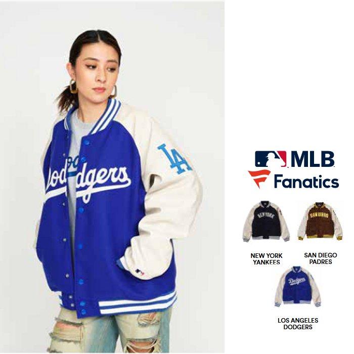 ドジャース LOGO MELTON STADIUM JACKET ブルー Fanatics（ファナティクス） LOGO MELTON STADIUM JACKET DODGERS