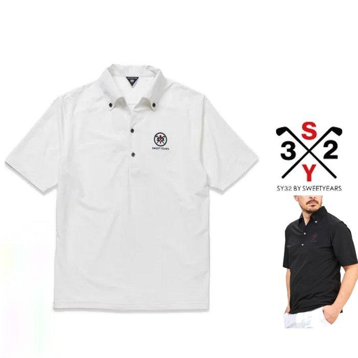 SY32 by SWEET YEARS★GOLF SYG-24SUM-08 マイクロ ピケ 半袖 スキッパーポロシャツ Color:BLACK(ブラック) WHITE(ホワイト) NAVY(ネイビー) KHAKI(カーキ)｜angland｜08