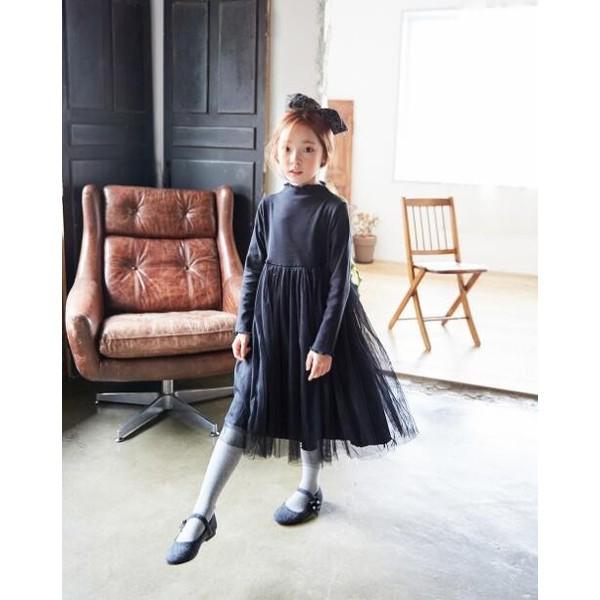 子供ワンピース長袖 ドレス フォマール ジュニアドレス コットン女の子ドレス ベビードレス 七五三 結婚式 ピアノ発表会 秋冬 大きいサイズ 100 160 黒 最大87 オフ