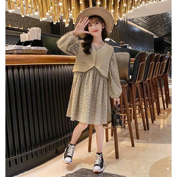 ２点セットベスト ワンピース 子供ドレス フォーマル発表会ドレス 子どもドレス 長袖 女の子ワンピース 結婚式 七五三 大きいサイズ 1 170 Magi Angel Baby 通販 Yahoo ショッピング