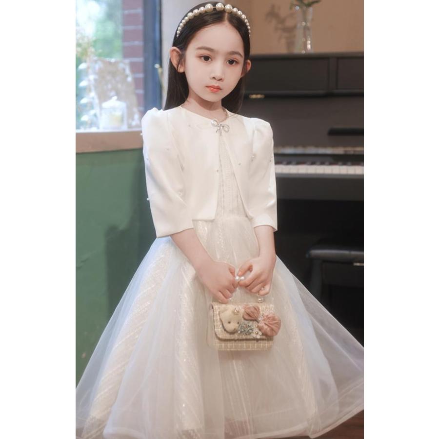 子供ドレス ボレロ フォーマルピアノ 発表会 ドレス ジュニアドレス