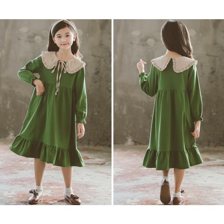 子供ワンピース フォーマル発表会ドレス 子どもワンピース 長袖ワンピ ピアノ発表会ドレス 卒園式 結婚式 キッズワンピース 韓国子供服 緑 Magi806 Angel Baby 通販 Yahoo ショッピング