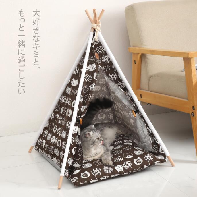 ペットハウス テント ティピー 犬 猫 室内 テントハウス ペットテント 小動物 小屋 たためる 省スペース 軽量 ティピーテント 柄 無地 おしゃれ Petto09 Angel Baby 通販 Yahoo ショッピング
