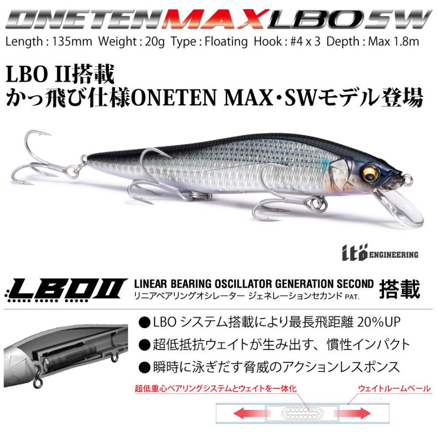 メガバス ONETEN MAX LBO SW(ワンテンマックスLBO SW) コンスタン