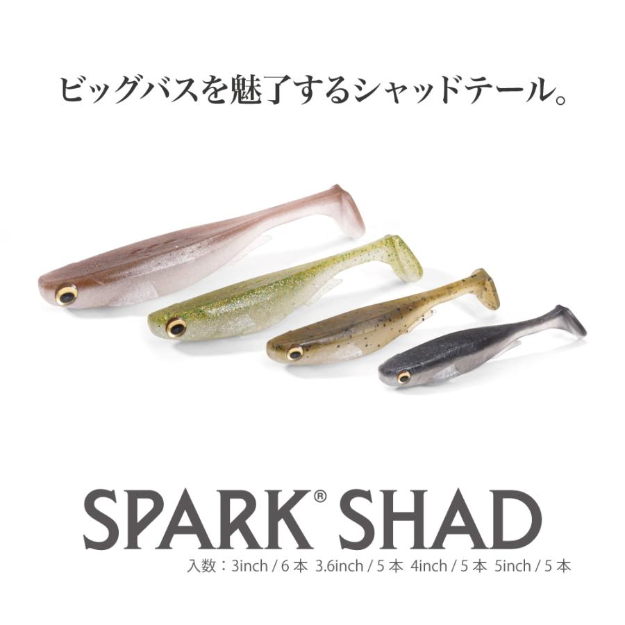 メガバス SPARK SHAD (スパークシャッド) 3inch グリーンパンプキン