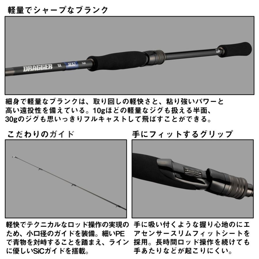 ショアジギングロッド ダイワ 24 ドラッガー SX SLSJ 93M-S ショアジギングロッド ダイワ 24 ドラッガー SX SLSJ 93M-S