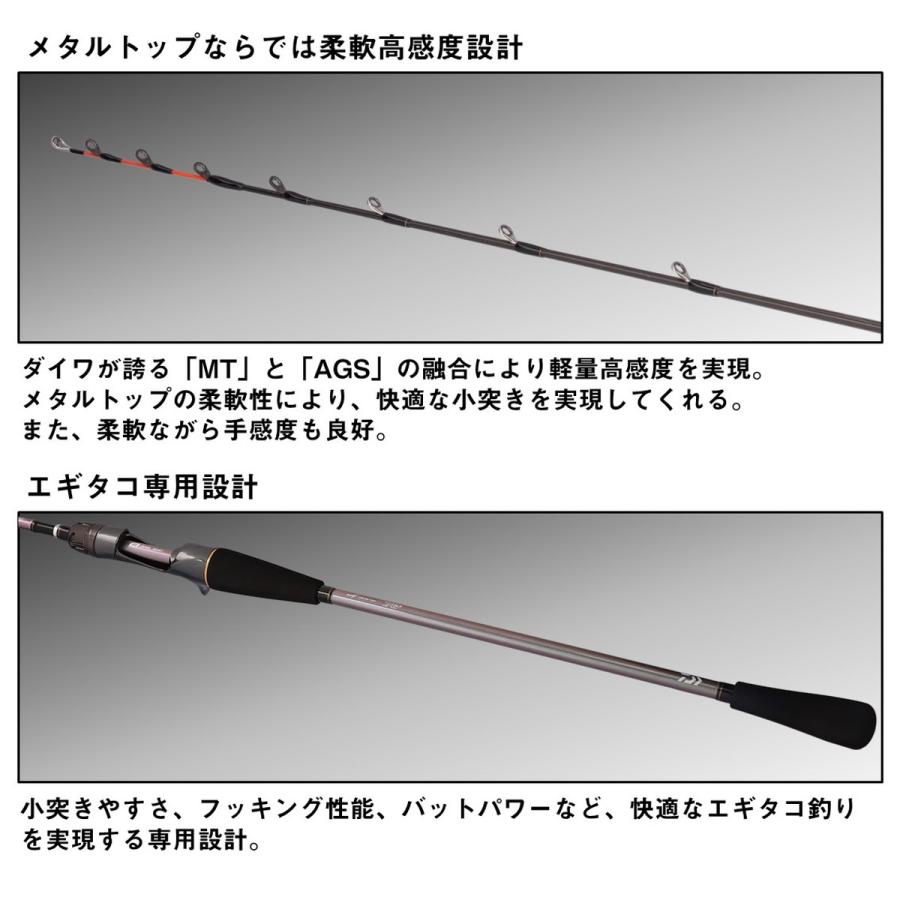 ダイワ 船竿 25メタリア エギタコ MH-170・J [5][2025年新製品] : 釣具