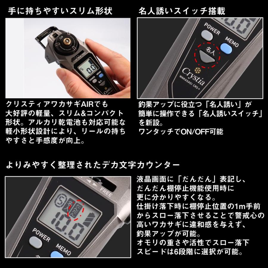 ダイワ ワカサギ電動リール クリスティアワカサギ CRS+ レッド [4