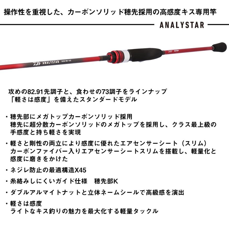 ダイワ ロッド アナリスターキス M-175・J [5][2026年新製品] : 釣具の