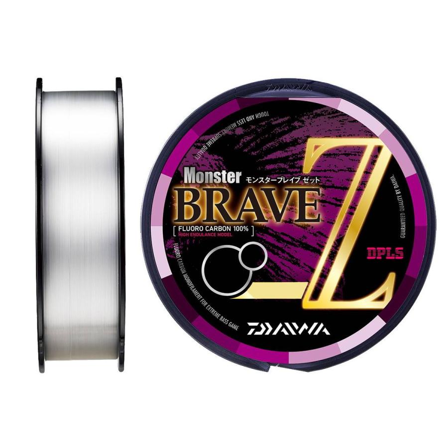 3個ダイワ(DAIWA)フロロライン モンスターブレイブZ 160m ナチュラル ダイワ モンスター ブレイブ Z 160m 14lb (#3.5) [メール便] : 釣具の