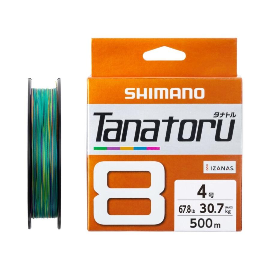シマノ PEライン タナトル8 500m PL-F88S 4号 マルチカラー [メール便