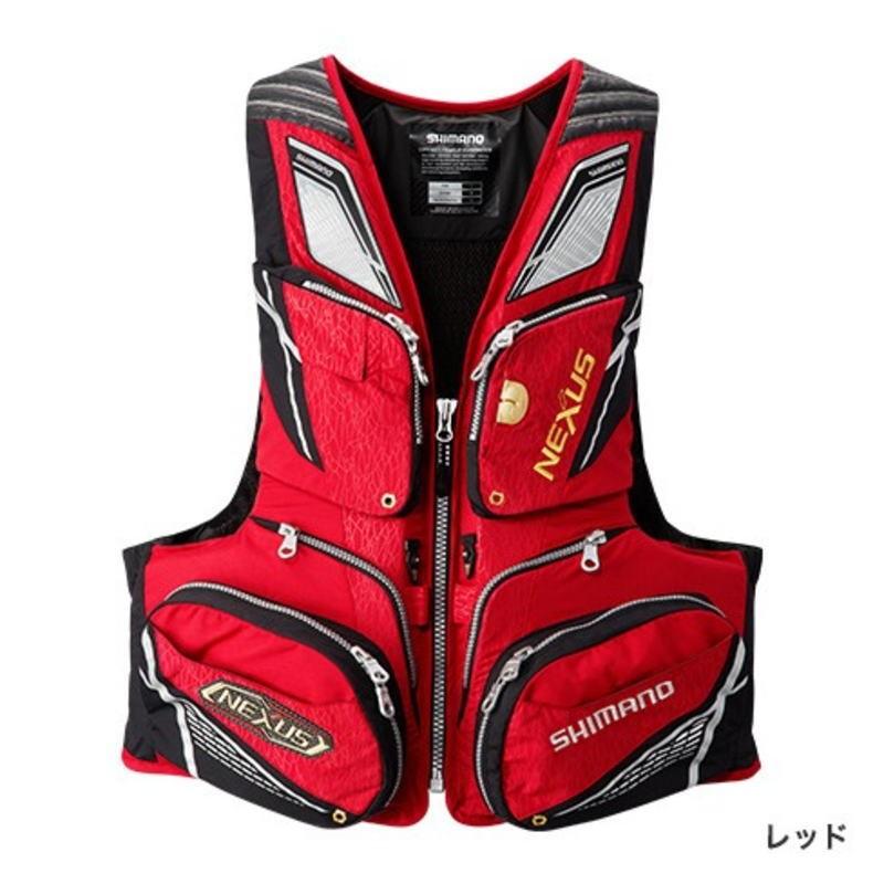 SHIMANO NEXUS フローティングベスト ライフジャケット レッド VF-122Q