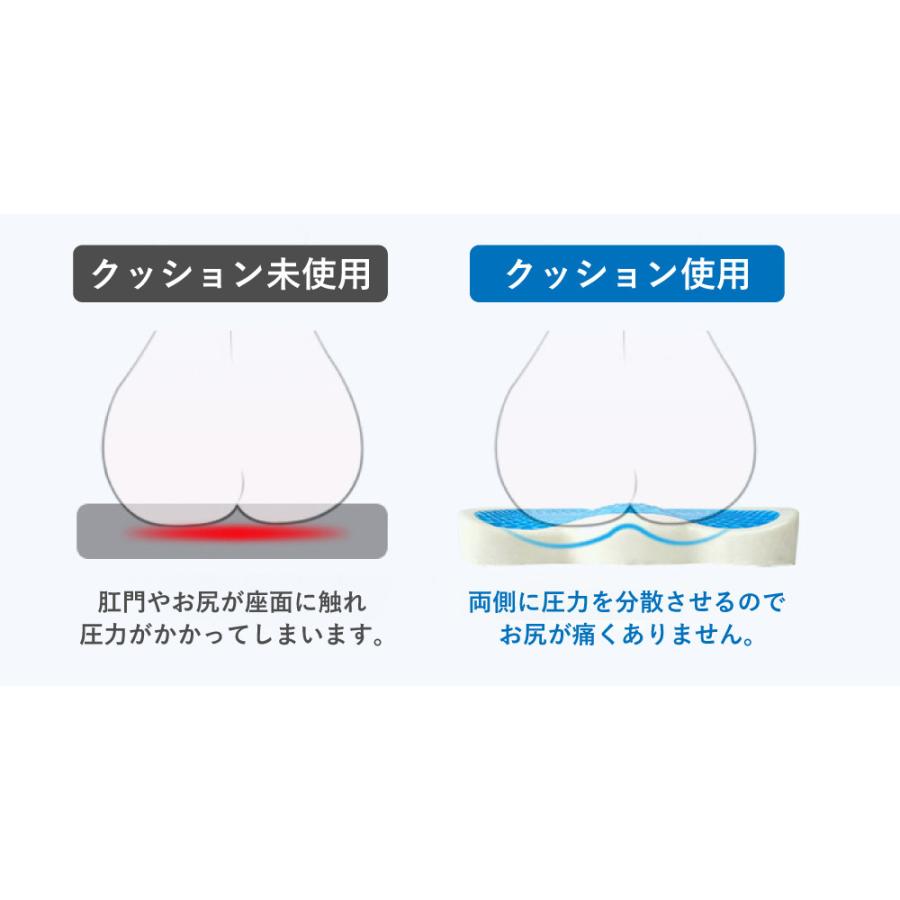 椅子 クッション 腰痛 低反発 座布団 疲れない 姿勢 ゲルクッション ジェルクッション 腰痛クッション ギフト | ブランド登録なし | 06