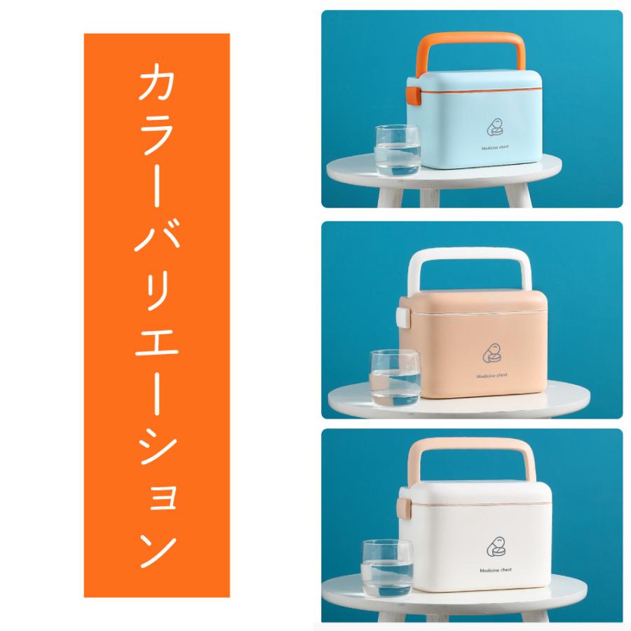 救急箱 薬箱 おしゃれ 北欧 かわいい 家庭用 収納 救急ボックス おすすめ 小物入れ 薬ケース プラスチック | ブランド登録なし | 16