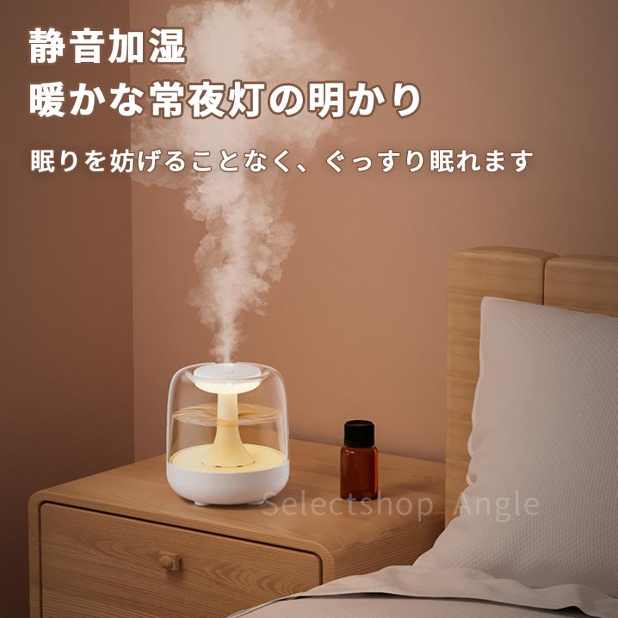 加湿器 卓上 超音波式 卓上加湿器 小型 アロマ 小型加湿器 寝室 机 LED ナイトライト おしゃれ ミニ コンパクト | ブランド登録なし | 12