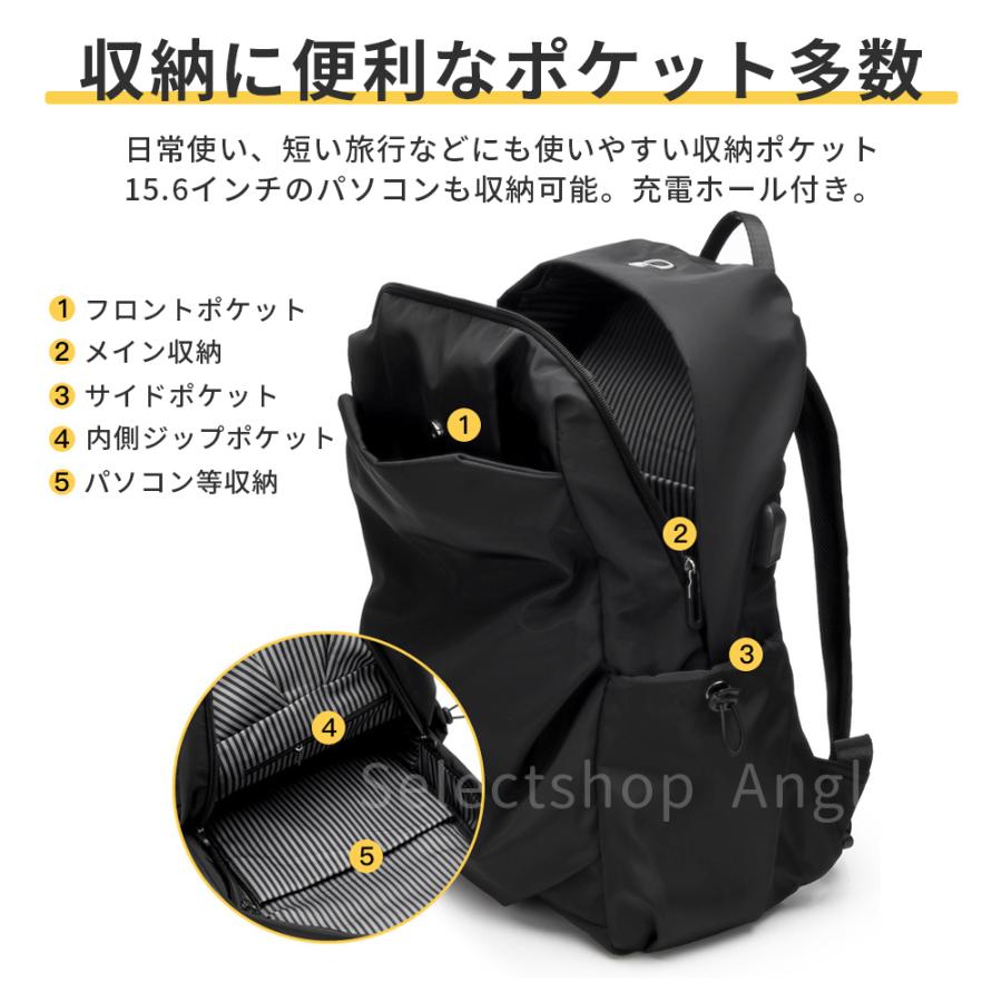 リュック メンズ メンズリュック レディース 大容量 デイパック リュックサック バックパック 通学 通勤 防水 | ブランド登録なし | 08