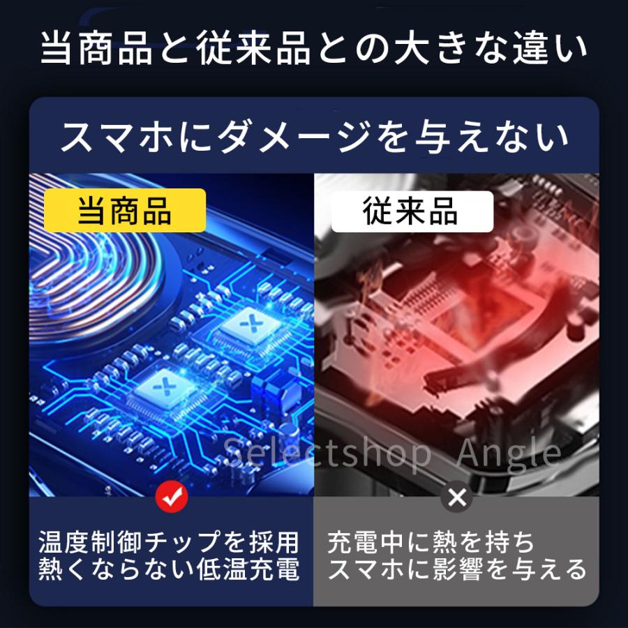 スマホホルダー 車 車載ホルダー ワイヤレス充電器 スマホスタンド クリップ エアコン Qi iphone アンドロイド | ブランド登録なし | 05