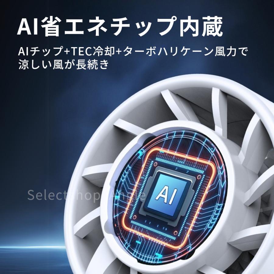 ハンディファン 冷却 扇風機 冷却ハンディファン 小型 卓上 2025 折り畳み 冷却プレート 静音 首掛け USB充電 | ブランド登録なし | 10