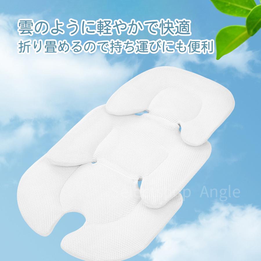 ベビーカーシート クッション 綿100% リバーシブル ベビー 赤ちゃん 新生児 裏面 メッシュ素材 オールシーズン | ブランド登録なし | 10