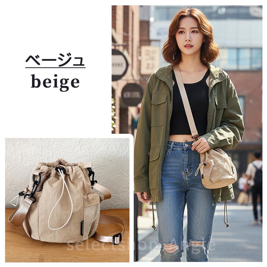 巾着バッグ ショルダーバッグ レディース 小さめ 巾着 2way ミニショルダーバッグ おしゃれ |  | 09