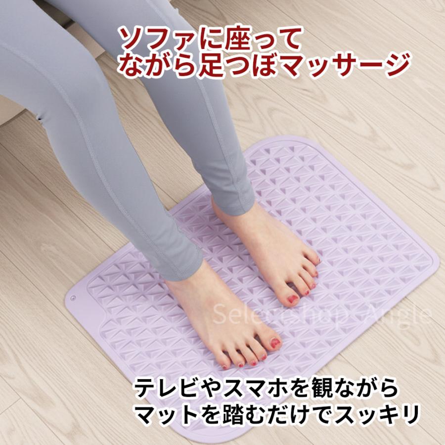 足つぼマット おすすめ ツボ押しマット 健康グッズ マッサージ ツボマット 足裏ツボ マット スロージョギング | ブランド登録なし | 10