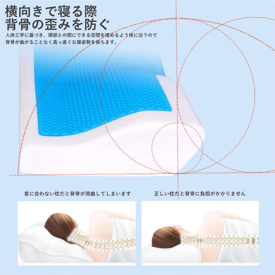 枕 肩こり 低反発 首こり ジェルピロー ジェル枕 おすすめ ゲル枕 低反発枕 安眠枕 寝やすい いびき 首が痛い | ブランド登録なし | 12